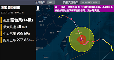 World disaster monitoring webpage image